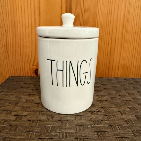 Rae Dunn Other - Rae Dunn THINGS canister with Lid